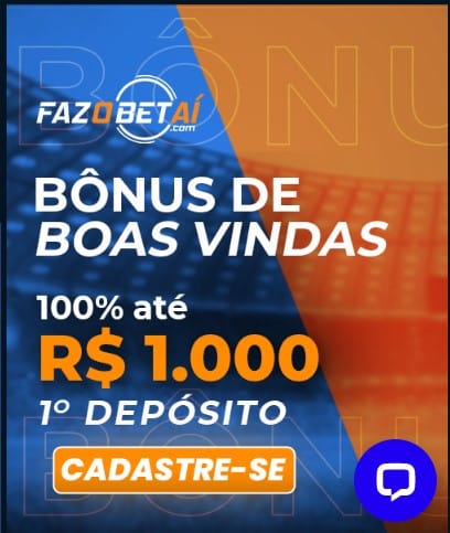 bonus de boas-vindas 100% até R$1000